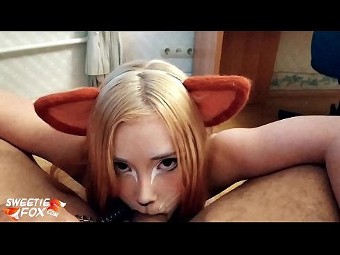 ❤️ Kitsune د هغې په خوله کې ډیک او کم تیر کړ ☑  په ps.gaypornforyou.ru